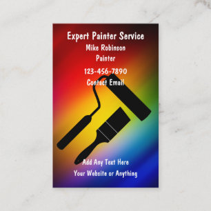Tarjetas de visita para pintores de casa moderna G