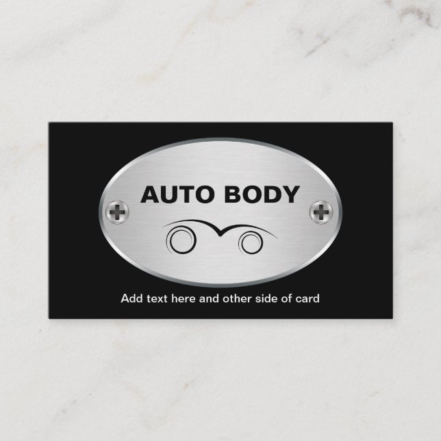 Tarjetas de visita para reparación de cuerpos de a (Anverso)