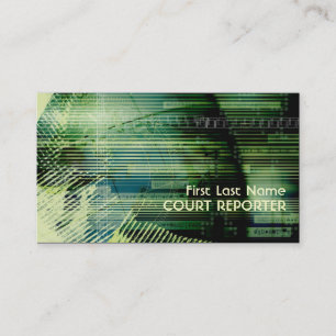 Tarjetas de visita para reporteros de la corte neg