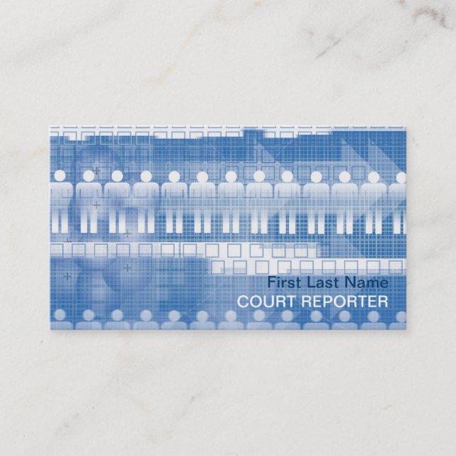 Tarjetas de visita para reporteros de tribunales d (Anverso)