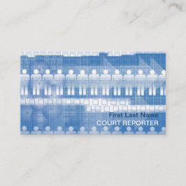 Tarjetas de visita para reporteros de tribunales d