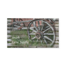 Tarjetas de visita para ruedas de vagón rústico de