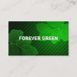Tarjetas de visita para siempre verdes