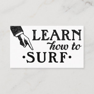 Tarjetas de visita para Surfing Lessons - Guay Vin