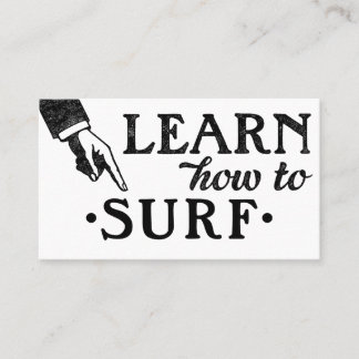 Tarjetas de visita para Surfing Lessons - Guay Vin