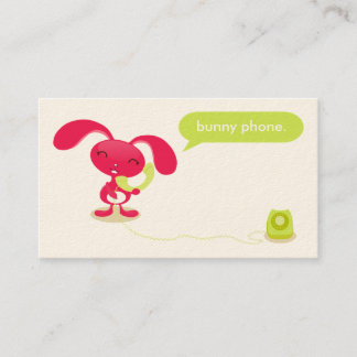 Tarjetas de visita para teléfono Bunny