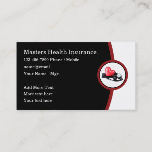 Tarjetas de visita para temas médicos modernos