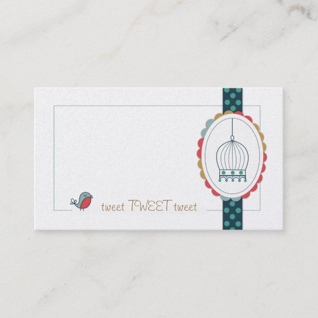 Tarjetas de visita para tuitear (Anverso)