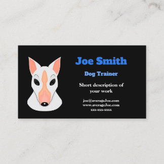 Tarjetas de visita para un entrenador de perros