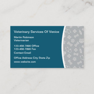 Tarjetas de visita para veteranos del hospital mas
