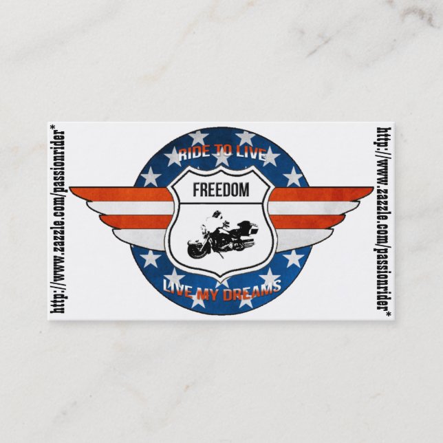 Tarjetas de visita PassionRider (Anverso)