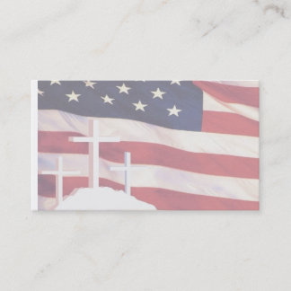 Tarjetas de visita patrióticas/cristianas