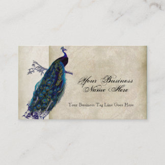 Tarjetas de visita - pavo real verde azulado 8 del
