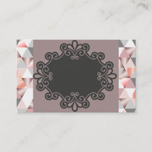 Tarjetas de visita Peach Diamond Retro