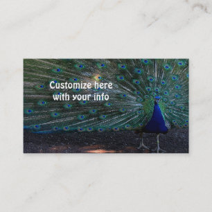 Tarjetas de visita Peacock