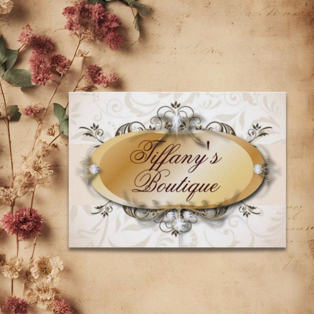 Tarjetas de visita Pearl Victorian Vintage (Pearl Victorian Vintage Fashion Business Cards)