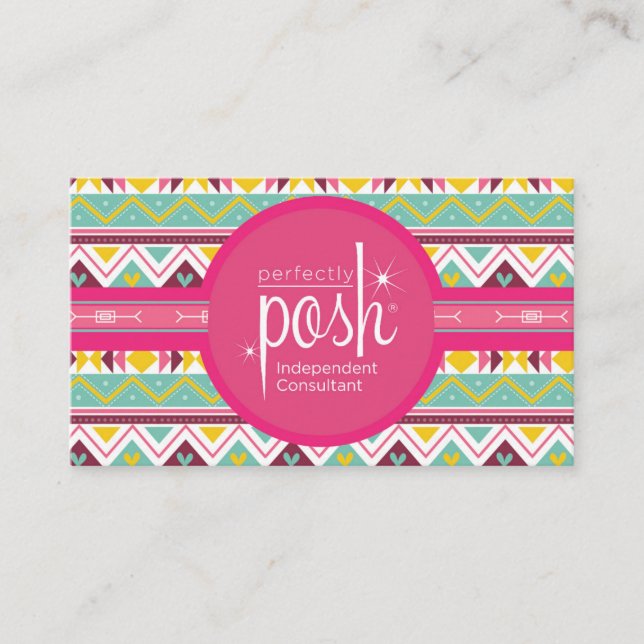 Tarjetas de visita perfectamente elegantes, Boho (Anverso)
