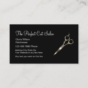 Tarjetas de visita perfectas del salón de belleza