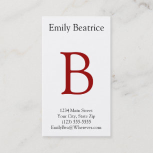 Tarjetas de visita personal