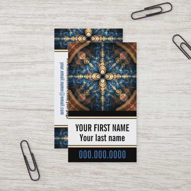 Tarjetas de visita personal del portal (Anverso/Reverso In Situ)