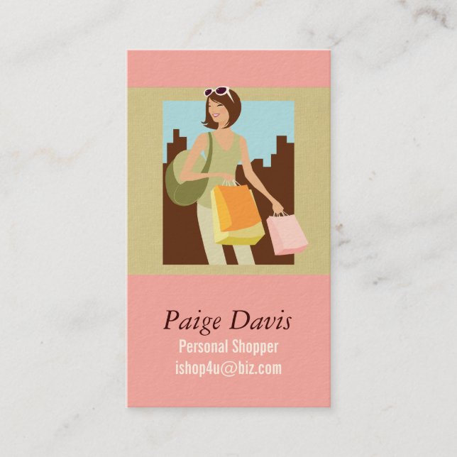Tarjetas de visita personales del comprador (Anverso)