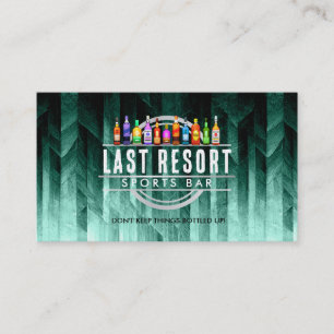 Tarjetas de visita personalizable Bar