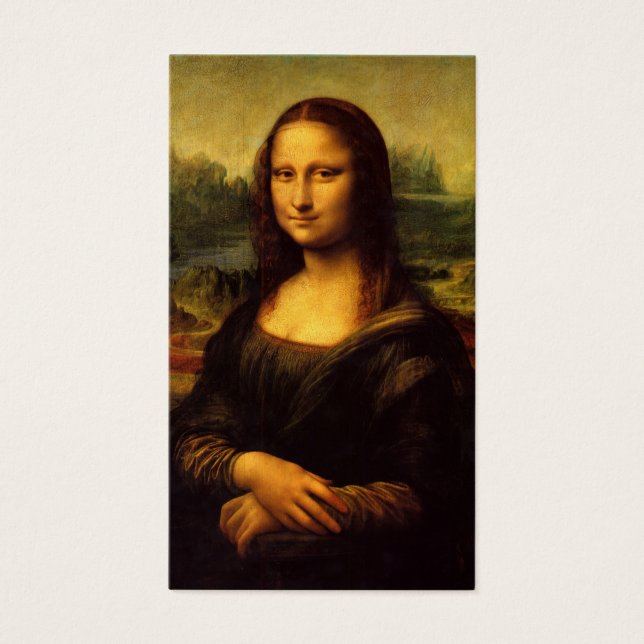 Tarjetas de visita personalizable Mona Lisa (Frente)