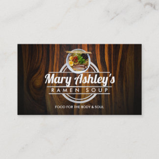 Tarjetas de visita personalizable Ramen Soup