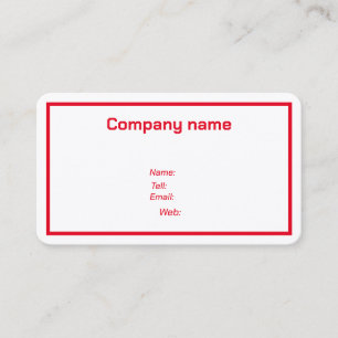 Tarjetas de visita personalizadas
