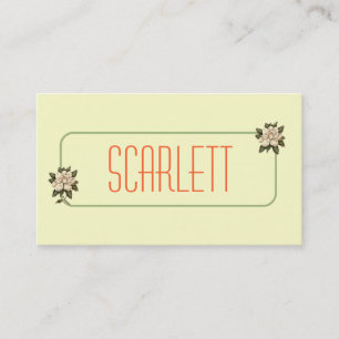 Tarjetas de visita personalizadas flor de la