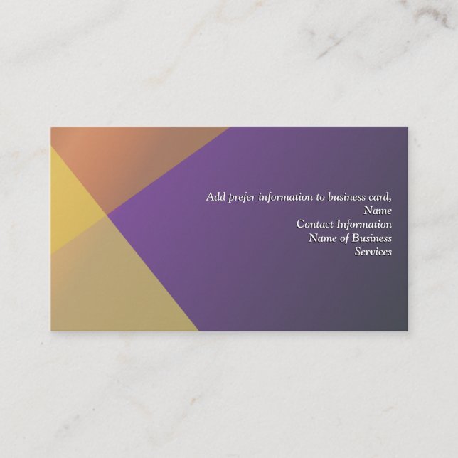 Tarjetas de visita personalizadas, marca comercial (Anverso)