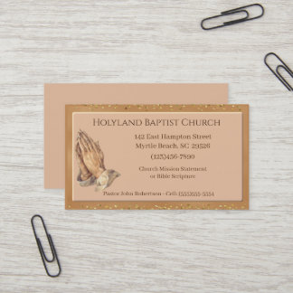 Tarjetas de visita personalizadas para la iglesia