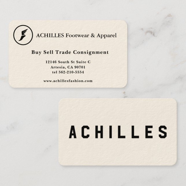 Tarjetas de visita personalizadas para propietario (Anverso / Reverso)