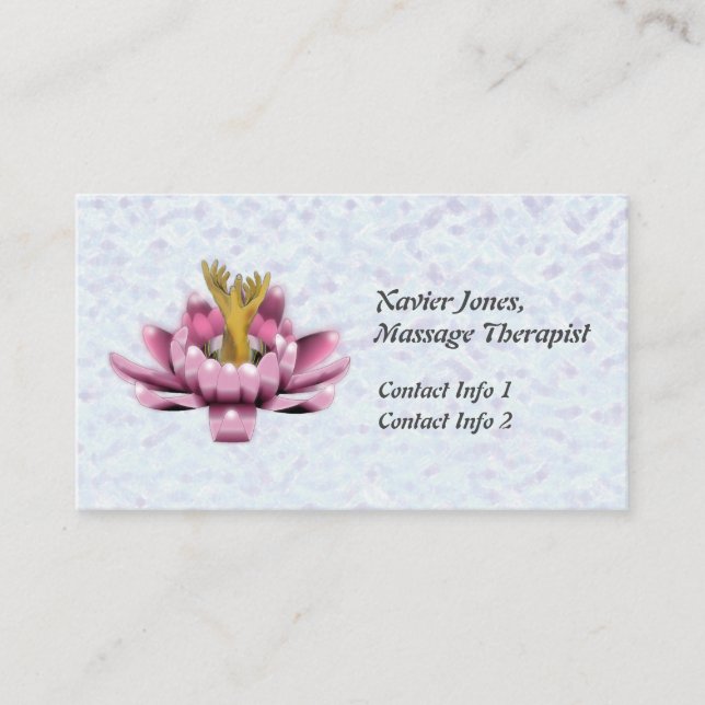 Tarjetas de visita personalizadas para terapeutas  (Anverso)