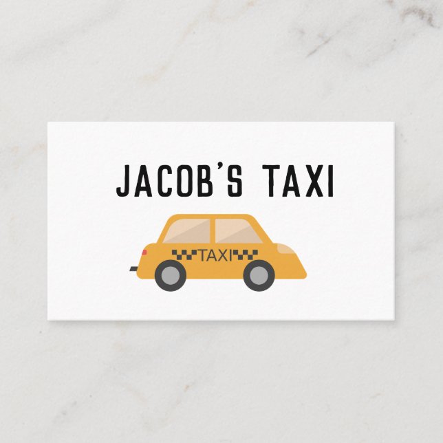 Tarjetas de visita personalizadas TAXI CAB (Anverso)