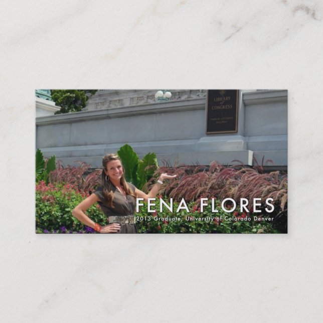 Tarjetas de visita personalizado (Anverso)