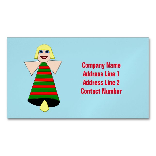Tarjetas de visita Personalizado Angel Bell para n (Anverso)