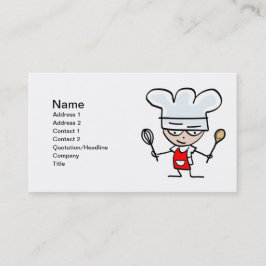 Tarjetas de visita - personalizado chef para la pa