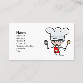 Tarjetas de visita - personalizado chef para la pa