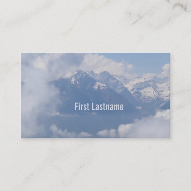 Tarjetas de visita personalizado de Alpes de Austr (Anverso)