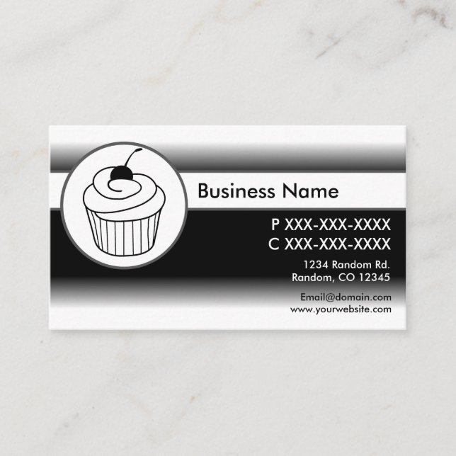 Tarjetas de visita personalizado de bizcochito bla (Anverso)