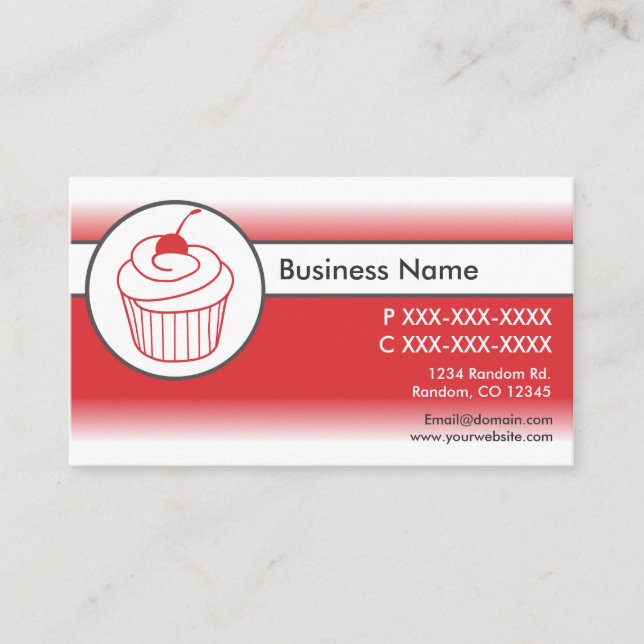 Tarjetas de visita personalizado de bizcochito bla (Anverso)