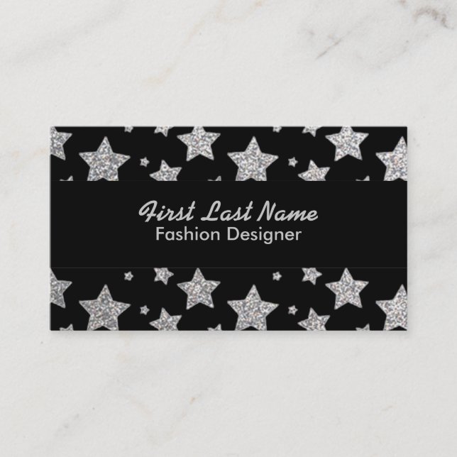 Tarjetas de visita personalizado de estrellas de p (Anverso)