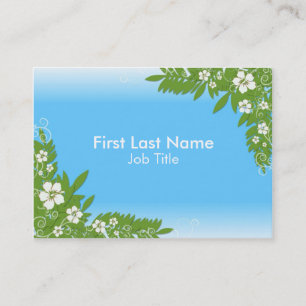Tarjetas de visita personalizado de flores de hibi