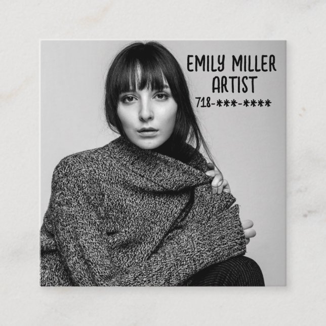 Tarjetas de visita Personalizado de FOTOS (Anverso)