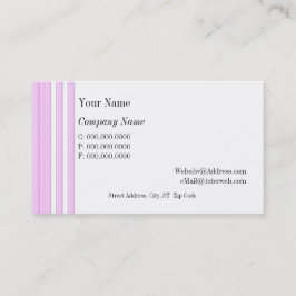 Tarjetas de visita Personalizado de franjas blanca
