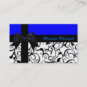 Tarjetas de visita personalizado de la cinta azul 