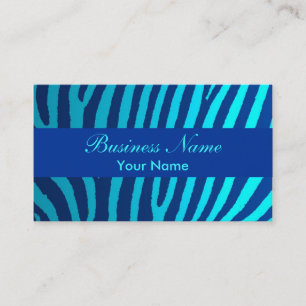 Tarjetas de visita personalizado de rayas de cebra