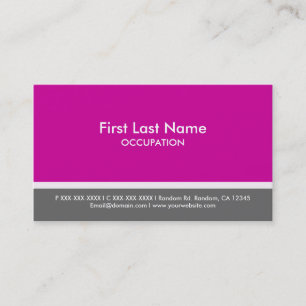 Tarjetas de visita personalizado de rayas grises m