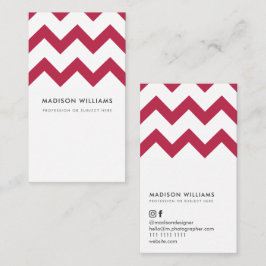 Tarjetas de visita personalizado Diseño Zigzag mín